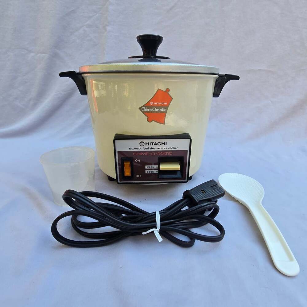 Vintage Hitachi Chime-O-Matic Rice Cooker Food Steamer RD-4053 Tested Works